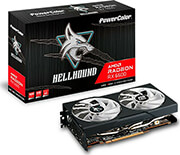 vga powercolor radeon hellhound rx6600 8gb gddr6 pci e retail photo