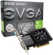 vga evga nvidia geforce gt710 2gb ddr3 single slot low profile pci e retail photo