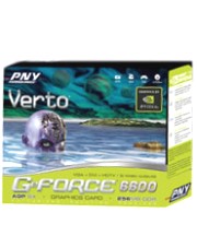 pny verto geforce nx 6600 agp 128mb tv out dvi retail photo