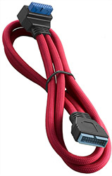 cablemod modmesh right angle internal usb 30 extension 50cm red photo