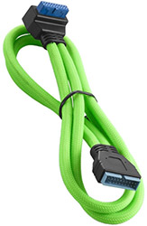 cablemod modmesh right angle internal usb 30 extension light green photo