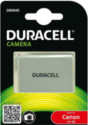 duracell dr9945 replacement battery li ion 1020mah for canon lp e8 photo