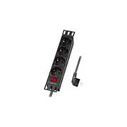 logilink pdu4b01 4x german sockets with switch photo