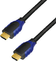 logilink ch0067 hdmi cable high speed with ethernet 4k 60hz 15m black blue photo logilink ch0067 hdmi cable high speed with ethernet 4k 60hz 15m black blue photo