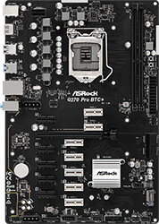 mitriki asrock q270 pro btc s1151 d4 retail photo