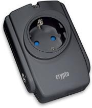 crypto powerstrip sp 01 tv surge 1 socket tv black photo