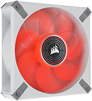 corsair co 9050126 ww fan ml120 elite airguide white red led photo