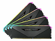 ram corsair cmn128gx4m4z3600c18 vengeance rgb rt black 128gb 4x32gb ddr4 3600mhz quad kit photo