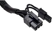 corsair cp 8920143 type 4 sleeved black pcie power cable for type 4 psu photo