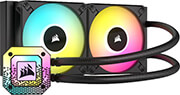 corsair cw 9060068 ww icue h100i elite rgb capelix xt cpu liquid cooler 240mm