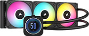 corsair cw 9060075 ww icue h150i elite rgb lcd xt display cpu liquid cooler 360mm photo