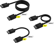 corsair cl 9011118 ww icue link cable kit 1x600mm 2x200mm 2x100mm straight straight black photo