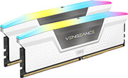 ram corsair cmh32gx5m2b5600c40w vengeance rgb white 32gb 2x16gb ddr5 5600mt s cl40 intel xmp dual photo