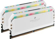 ram corsair dominator platinum white rgb 32gb 2x16gb ddr5 6200mhz cl36 intel cmt32gx5m2x6200c36w photo