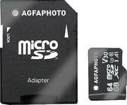 agfaphoto professional high speed 64gb micro sdxc c10 u3 v30 adapter photo