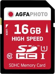 agfaphoto high speed 16gb sdhc card class 10 uhs i u1 v10 photo