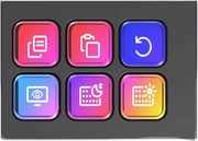 elgato stream deck module 6 membrane keys usb photo