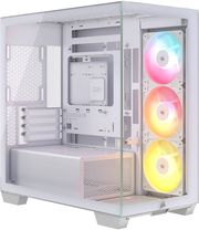 case corsair 2800x argb tempered glass midi tower micro atx white photo