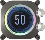 corsair hydrox cpu water block xc7 elite lcd 1700 1851 am4 am5 black photo