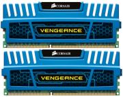 ram corsair cmz8gx3m2a1600c9b vengeance 8gb 2x4gb ddr3 1600mhz pc3 12800 dual channel kit blue photo