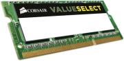 RAM CORSAIR CMSO8GX3M1C1333C9 VALUE SELECT 8GB SO-DIMM DDR3 1333MHZ PC3-10600