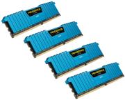 ram corsair cmk16gx4m4a2800c16b vengeance lpx blue 16gb 4x4gb ddr4 2800mhz quad channel kit photo