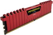 ram corsair cmk8gx4m1a2400c14r vengeance lpx red 8gb ddr4 2400mhz photo