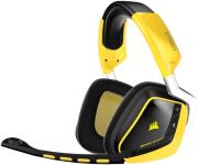 corsairvoid wireless se dolby 71 gaming headset special edition yellow jacket photo