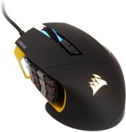 corsair gaming scimitar rgb moba mmo pc gaming mouse optical rgb yellow eu version photo