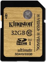 kingston sda10 32gb 32gb sdhc class 10 uhs i ultimate flash card photo