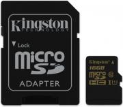 kingston sdca10 16gb 16gb micro sdhc class 10 uhs i with adapter photo