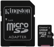 kingston sdcx10 128gb 128gb micro sdxc class 10 with adapter photo