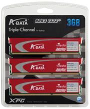 adata 3gb 3x1gb ddr3 pc3 10600 1333mhz triple channel kit photo