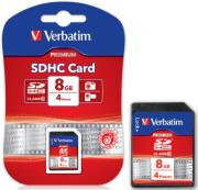 verbatim 43961 premium sdhc class 10 8gb photo