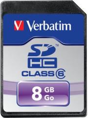 verbatim 8gb secure digital hc class 6 photo