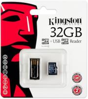 kingston mrg2 sdc4 32gb usb microsdhc reader with 32gb microsd card photo