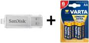 sandisk usb micro skin 4gb 6aa varta photo sandisk usb micro skin 4gb 6aa varta photo