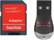 sandisk mobilemate duo micro sd reader with sd adapter photo