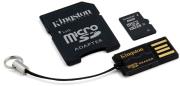 kingston mbly4g2 8gb 8gb microsdhc class 4 sd adapter usb adapter photo