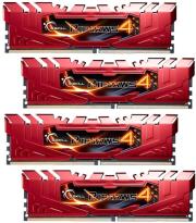 ram gskill f4 2400c15q 16grr 16gb 4x4gb ddr4 2400mhz ripjaws 4 red quad channel kit photo