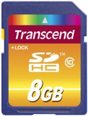 transcend 8gb secure digital card high capacity class 10 photo