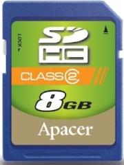apacer 8gb secure digital high capacity class 6 photo