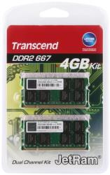 transcend jm667qsu 4gk 4gb 2x2gb so dimm ddr2 pc2 5300 667mhz dual channel kit photo