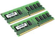 ram crucial ct2kit12864aa800 2gb 2x1gb pc6400 ddr2 800mhz dual channel photo