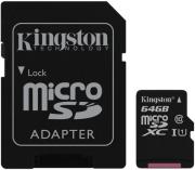 kingston sdc10g2 64gb micro sdxc 64gb uhs i class 10 sd adapter photo