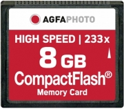 agfaphoto compact flash 8gb high speed 233x mlc photo