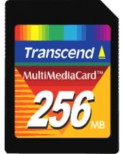 transcend mmc 256mb photo