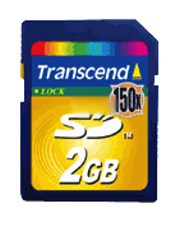 transcend secure digital 2gb 150x ultra photo