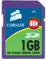 corsair secure digital 1gb 60x photo