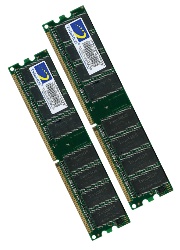 twinmos 001 400 twi dimm ddr cl3 2gb 2x1gb pc3200 400mhz kit photo